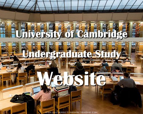 University of Cambridge Undergraduate Study Website