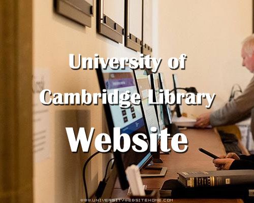 University of Cambridge Library Website