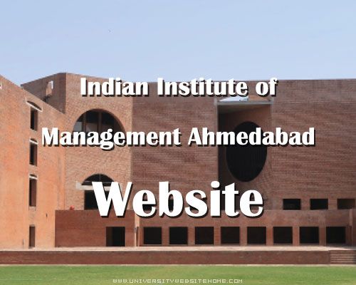 Indian Institute of Management Ahmedabad Website