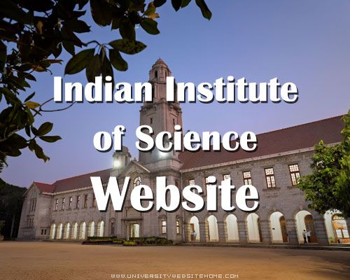 Indian Institute of Science Website