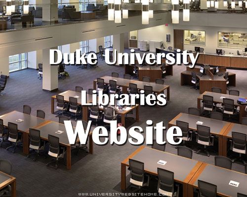 Duke University Libraries Website
