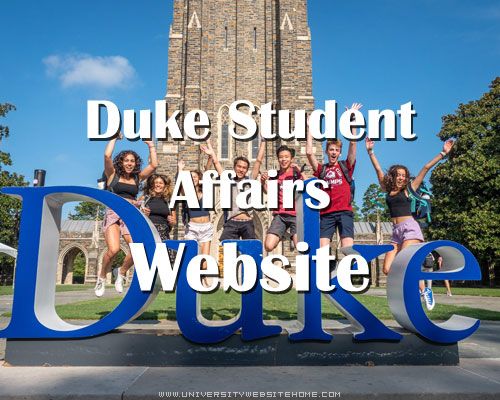 Duke Student Affairs Website