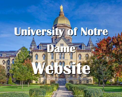 University of Notre Dame Website
