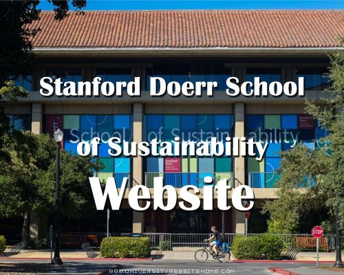 Stanford Doerr School of Sustainability Website